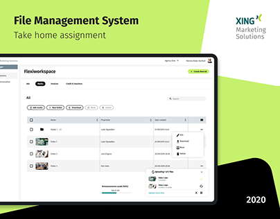 UX/UI - File Management System