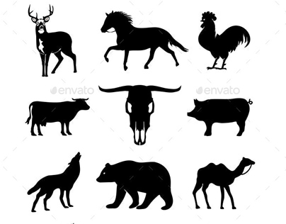 Animal Vector Silhouettes