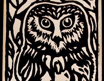 Ink Screech Owl