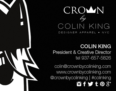 Business Card for CROWN by COLIN KING