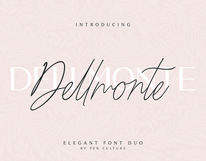 Dellmonte - Elegant Font Duo