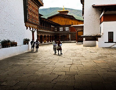 Rinpung Dzong Fort Monastery, Paro, Bhutan 