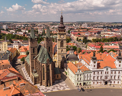Hradec Králové (Chechia) from above