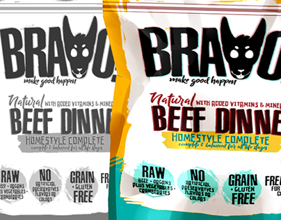 Bravo! Dog food packet