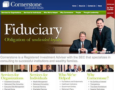 Cornerstone Advisors Website