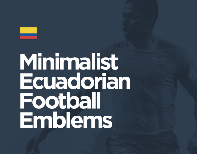Minimalist Ecuadorian Football Emblems