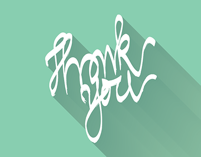 Thank you - Hand Lettering