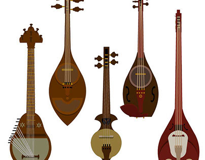 instruments exhibit by Mohammadreza Shajarian