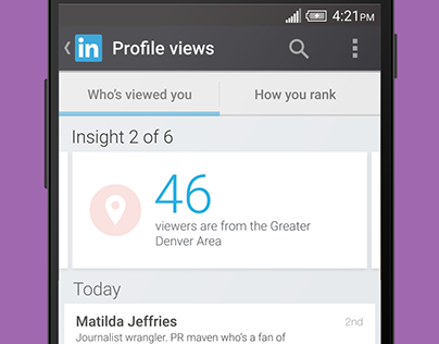 LinkedIn Mobile Mirror