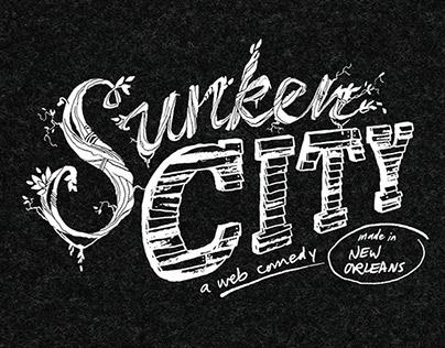 Sunken City lettering