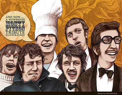 Monty Python tribute illustration