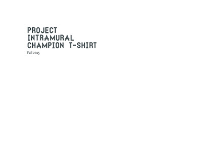 Intramural Champion T-Shirt