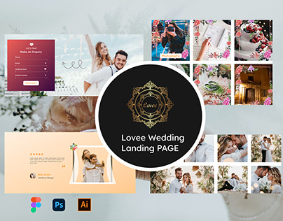 Project thumbnail - Lovee Wedding landing page