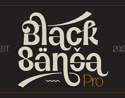 Black Sansa Thin - Free Retro Display Font