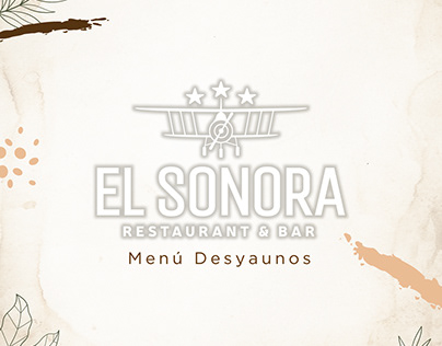 Diseño de Menú ''EL SONORA''