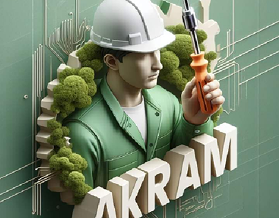 design To a maintenance shop Electronics named akram