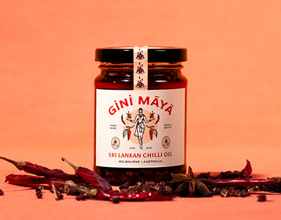 Gini Maya - Sri Lankan Chilli Oil Packaging