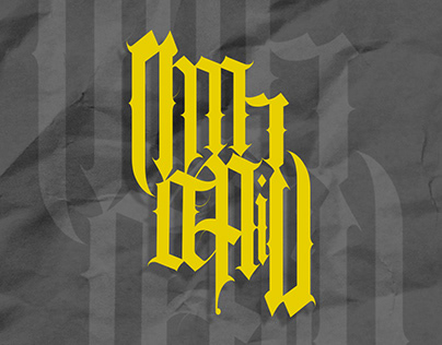 " Mr.Dain" Ambigram Logo.