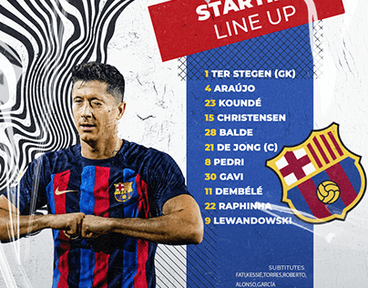 Fc Barcelone Line UP