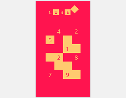 Cube Puzzle App UI