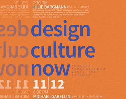 Design Culture Now - Poster Design