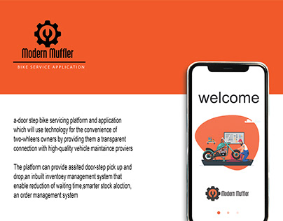 MODERN MUFFLER - Bike Service App (UX/UI Design)