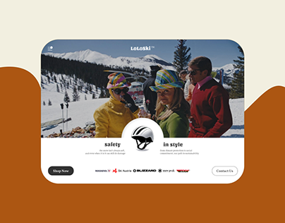 Website for Skiing Brand UX/UI DESIGN | Product Design