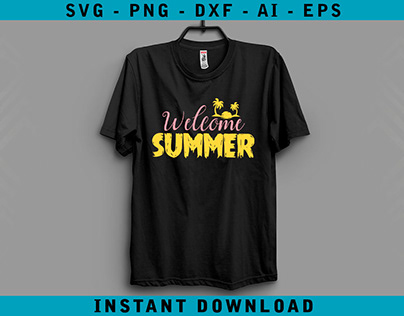 Welcome Summer T-Shirt Design