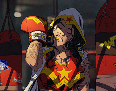 Boxer Wonder Woman