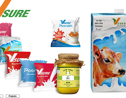 Vsure | milk | Packaging design