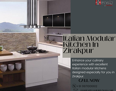 Italian Modular Kitchen In Zirakpur | Regalo kitchens