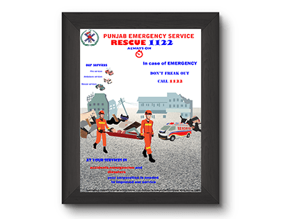 Poster design on Rescue 1122