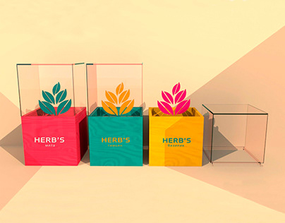 Herb's brand identity and packaging design