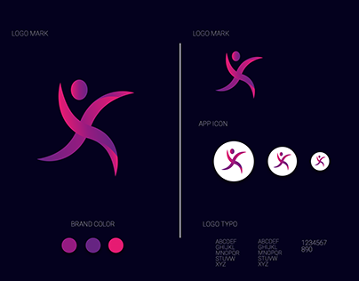 Modern X Letter Logo Design.