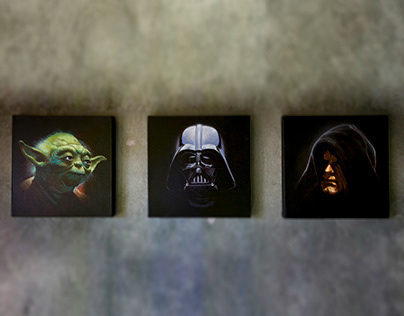 The Force (Triptych) - Oil on Canvas
