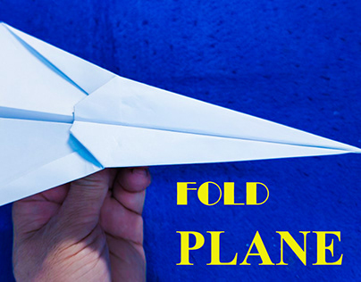 Fold paper plane flying highest