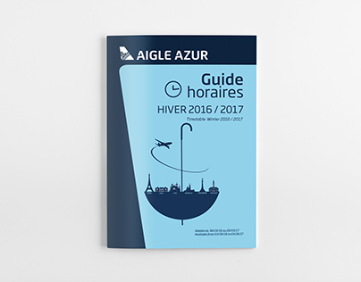 Aigle Azur Guide horaire Couverture / saison d'hiver