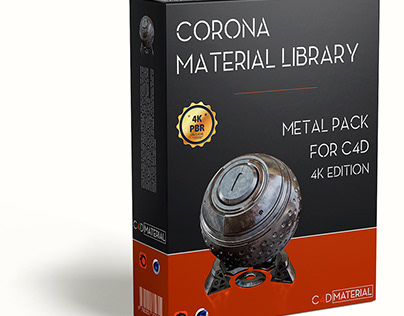 Corona material library Cinema 4D - Metal - 4K Edition