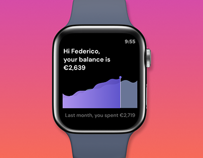 Smart watch experience for money management