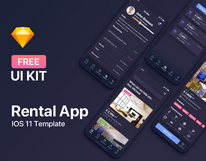 Rental App UI Kit - Free Download