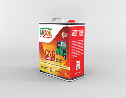 MGOIL CNG Engine Oil Can Packaging