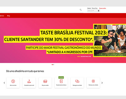 Banner Desk - Taste Brasilia | Santander Brasil #SUNO