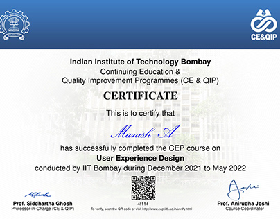 Certification from IIT Bombay