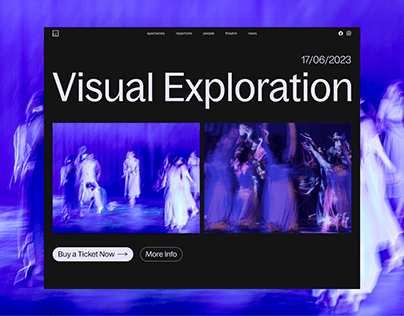 Theatre Website UI Concept