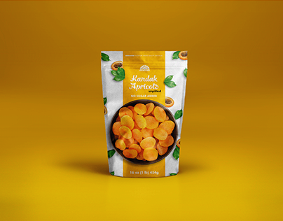Dried fruits package design.