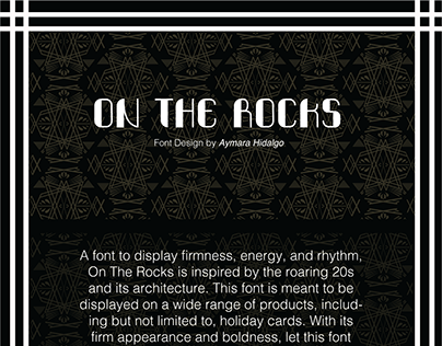 'ON THE ROCKS' Font Design