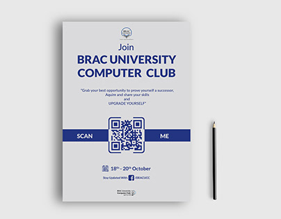 University Club Sign Up Flyer Design