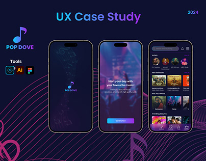 Pop Dove | UX Case Study | Music App