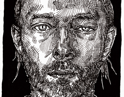 Thom Yorke Ink Portrait