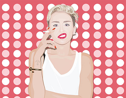 Ilustración Miley Cyrus
